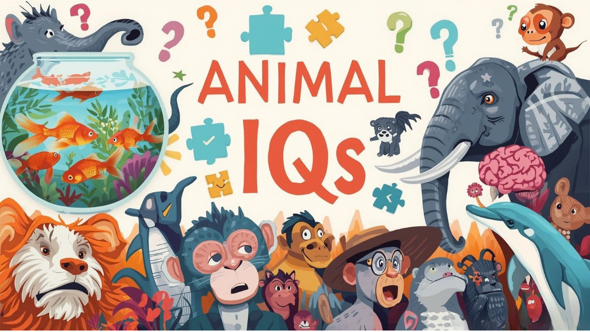 동물도 IQ가 있을까? 가장 똑똑한 동물 순위와 인간 아이큐 테스트와의 차이